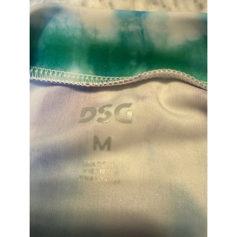 DSG Girls M Rash Guard‎ Tide Dye Multi Long Sleeve UV Protection Swim Shirt NWT